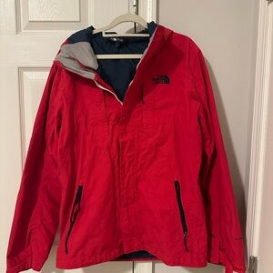 The North Face Men's Vibrant Red Raincoat